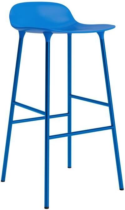 Normann Copenhagen Form Barkruk Low 75 cm Staal Bright Blue