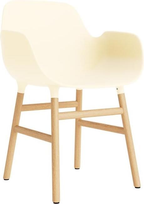 Normann Copenhagen Form Stoel met Armleuning Eiken Crème