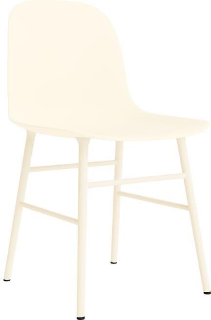 Normann Copenhagen Form Stoel Staal Crème
