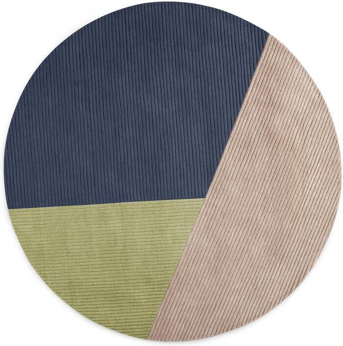 Northern Row circular vloerkleed Ø200 trio