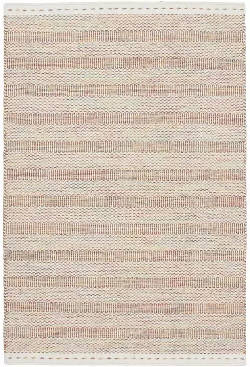 Decor24-OB Handgeweven laagpolig vloerkleed Jaipur Wol Beige 160x230 cm