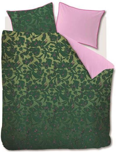 Oilily dekbedovertrek Sketchy Flower green lits jumeaux XL