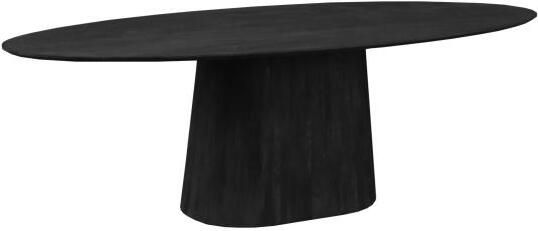 Old Inn Wonen Old Inn Eetkamertafel Oslo ovaal Zwart 240cm - Foto 2