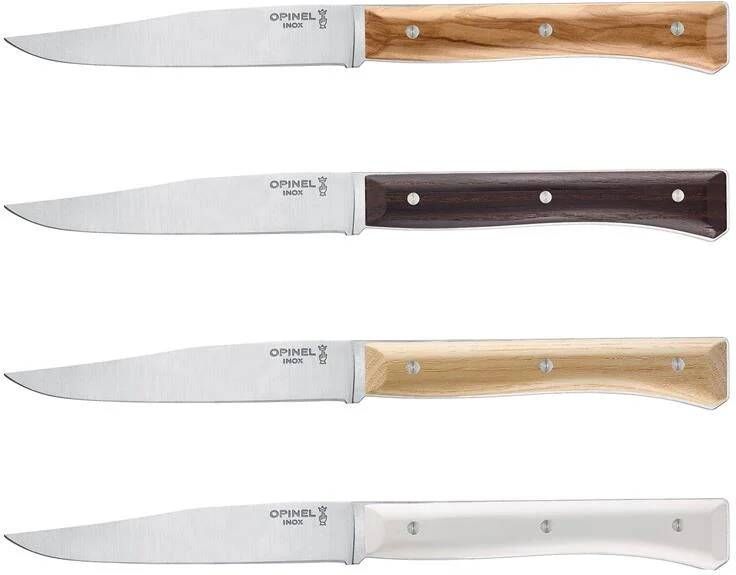 Opinel Facette Tafelmessenset 11 cm 4-delig Panaché Assorti