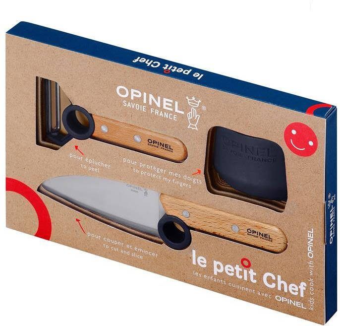 Opinel Le Petit Chef Keukenset 3-delig Blauw Keukenset kind