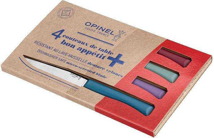 Opinel N°125 Bon Appétit+ Glam Tafelmessenset 4-delig Multicolor