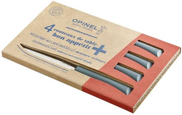 Opinel N°125 Bon Appétit+ Grey Tafelmessenset 4-delig Grijs