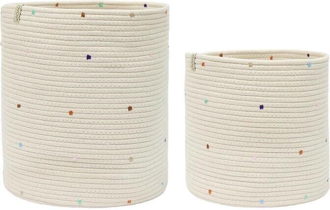 OYOY MINI Konfetti Opbergmanden Set van 2