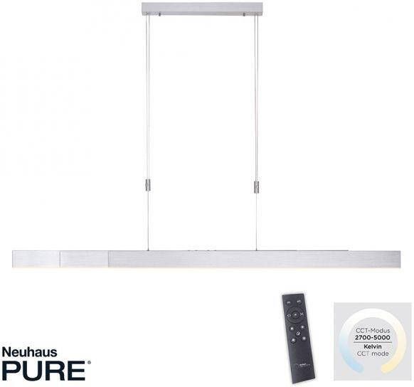 Lamponline Paul Neuhaus Hanglamp e-Slide L 120-200 cm mat chroom - Foto 2