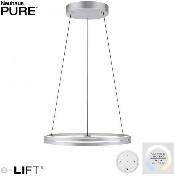 Paul Neuhaus PURE Neuhaus PURE-MOTO-E-LOOP Hanglamp E-Lift Aluminium Ø