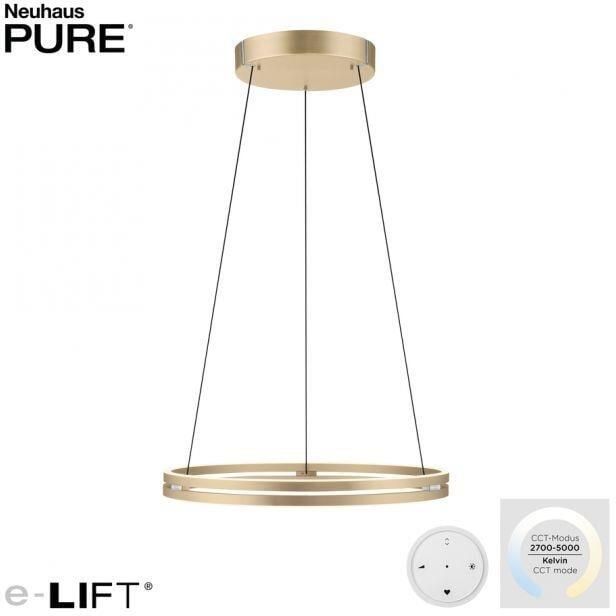 Paul Neuhaus PURE Neuhaus PURE-MOTO-E-LOOP Hanglamp E-Lift Gold Ø 70cm - Foto 2