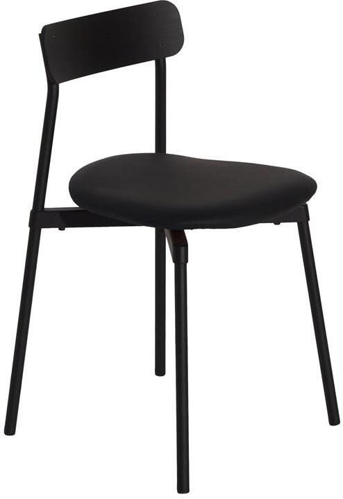 Petite Friture Fromme Wood eetkamerstoel Leather Black