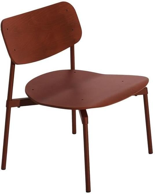 Petite Friture Fromme Wood fauteuil Red Brown