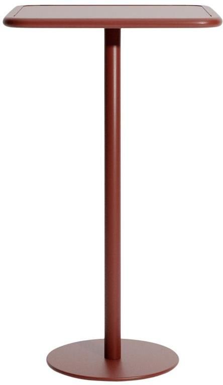 Petite Friture Week-end bistrotafel 60x60 H105 Brown Red