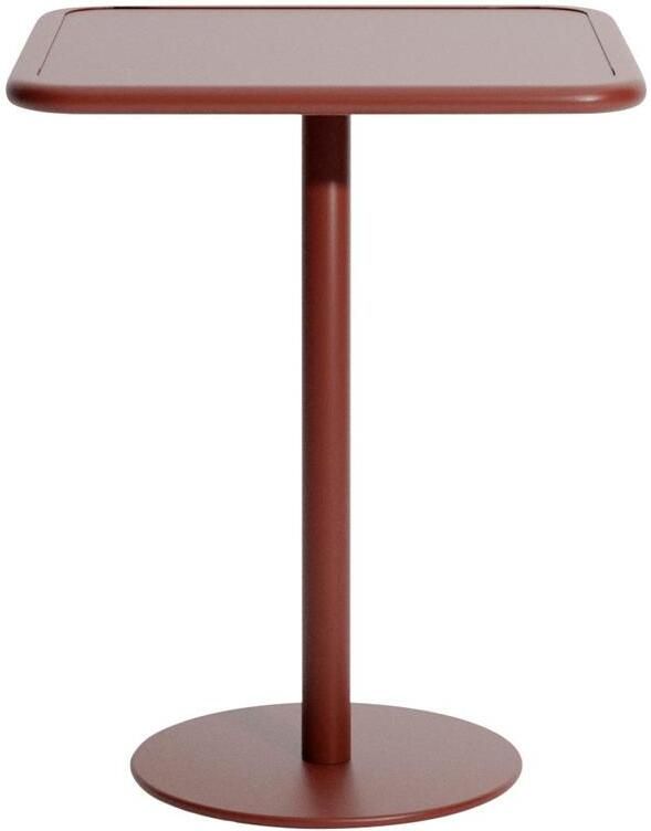 Petite Friture Week-end bistrotafel 60x60 H75 Brown Red