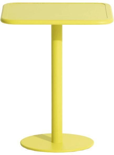 Petite Friture Week-end bistrotafel 60x60 H75 geel