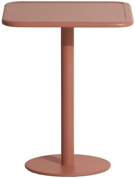 Petite Friture Week-end bistrotafel 60x60 H75 terracotta