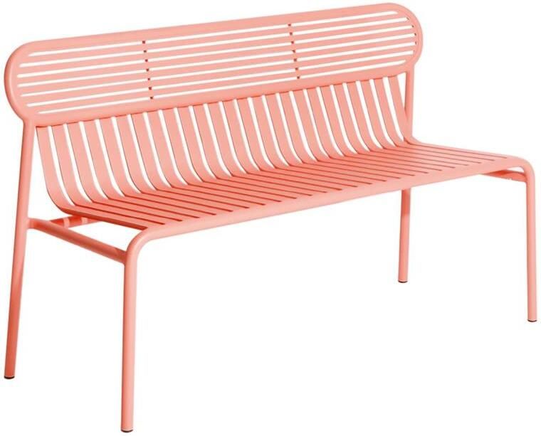 Petite Friture Week-end tuinbank met rugleuning Coral