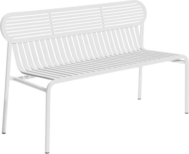 Petite Friture Week-end tuinbank met rugleuning Pearl Grey