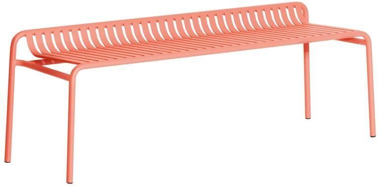 Petite Friture Week-end tuinbank zonder rugleuning Coral