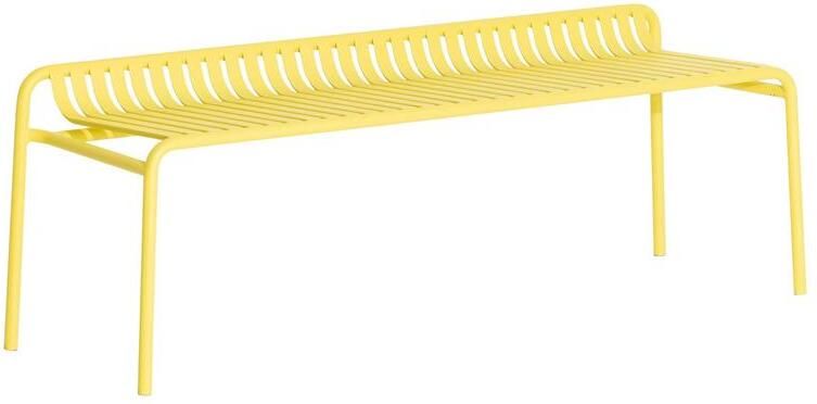 Petite Friture Week-end tuinbank zonder rugleuning geel