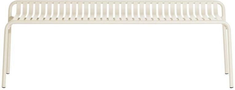 Petite Friture Week-end tuinbank zonder rugleuning Ivory