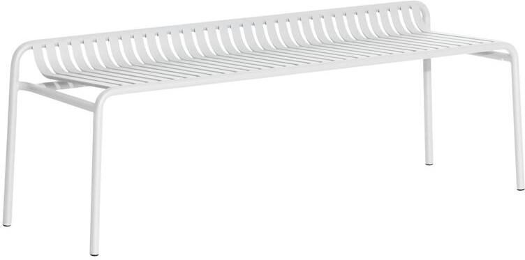 Petite Friture Week-end tuinbank zonder rugleuning Pearl Grey