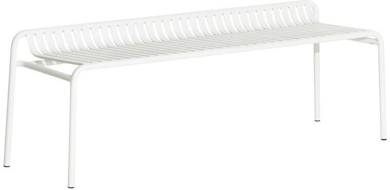 Petite Friture Week-end tuinbank zonder rugleuning wit