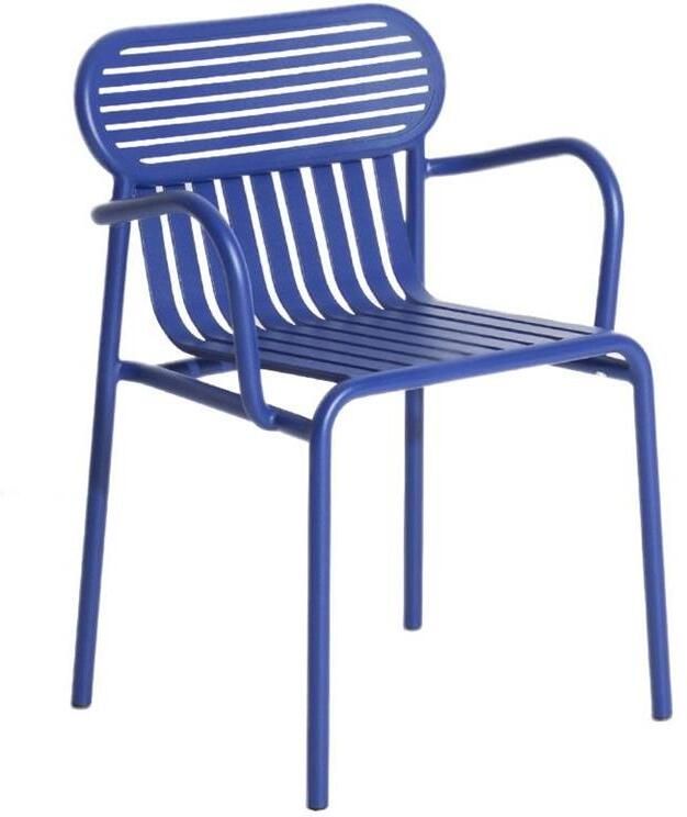 Petite Friture Week-end tuinstoel met armleuningen blauw