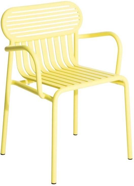 Petite Friture Week-end tuinstoel met armleuningen geel