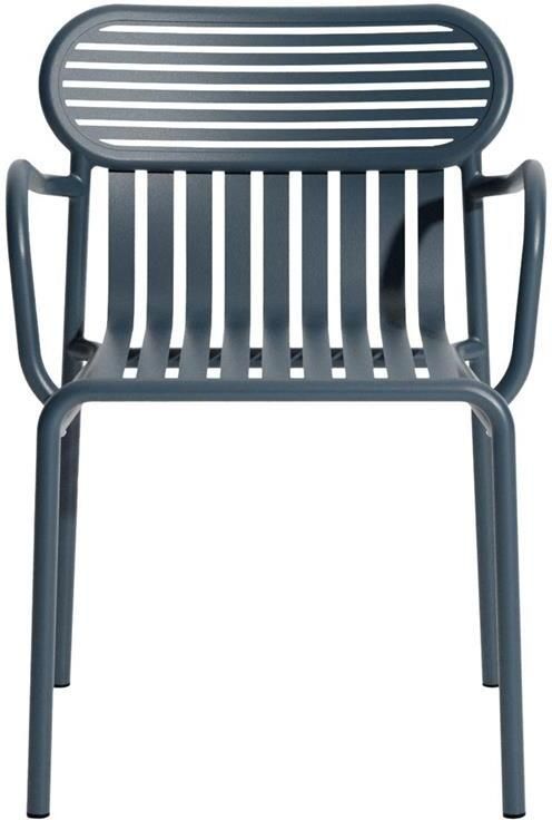 Petite Friture Week-end tuinstoel met armleuningen Grey Blue