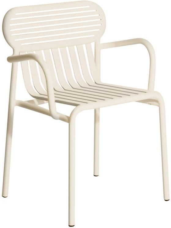 Petite Friture Week-end tuinstoel met armleuningen Ivory
