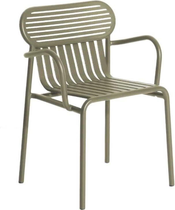 Petite Friture Week-end tuinstoel met armleuningen jade green