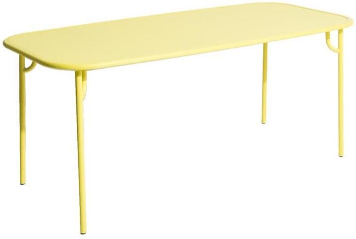 Petite Friture Week-end tuintafel 180x85 met dicht blad geel