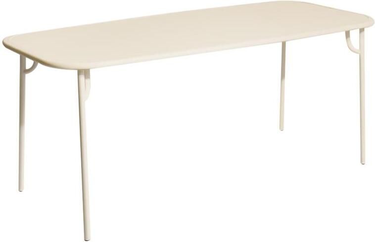 Petite Friture Week-end tuintafel 180x85 met dicht blad Ivory