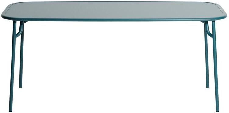 Petite Friture Week-end tuintafel 180x85 met dicht blad Ocean Blue