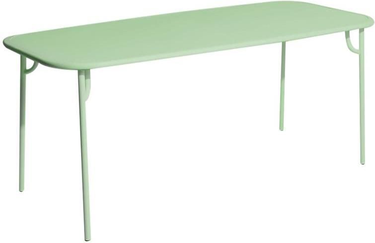 Petite Friture Week-end tuintafel 180x85 met dicht blad Pastel Green