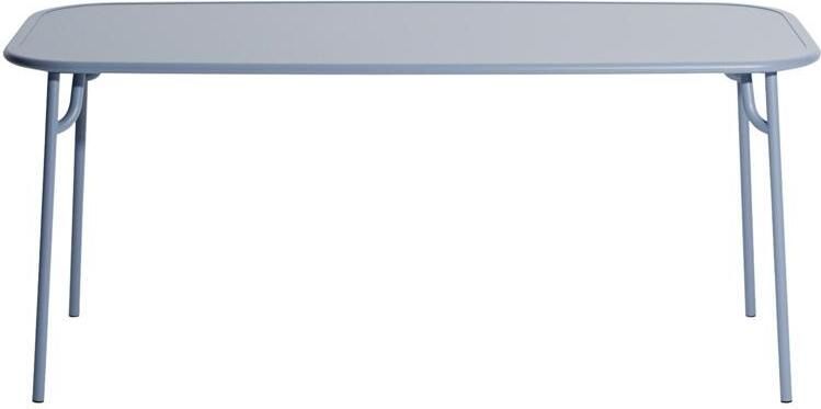 Petite Friture Week-end tuintafel 180x85 met dicht blad Pigeon Blue