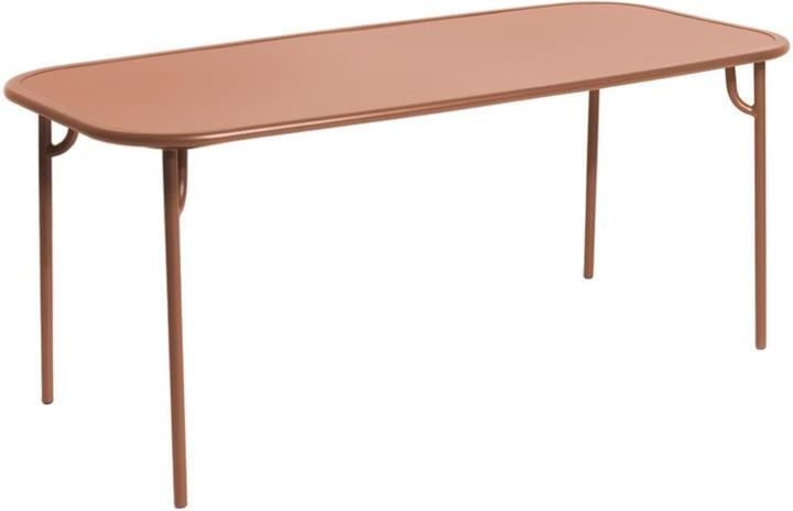 Petite Friture Week-end tuintafel 180x85 met dicht blad terracotta