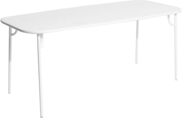 Petite Friture Week-end tuintafel 180x85 met dicht blad wit