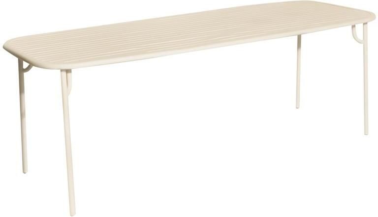 Petite Friture Week-end tuintafel 220x85 Ivory