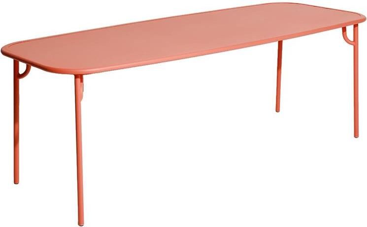 Petite Friture Week-end tuintafel 220x85 met dicht blad Coral