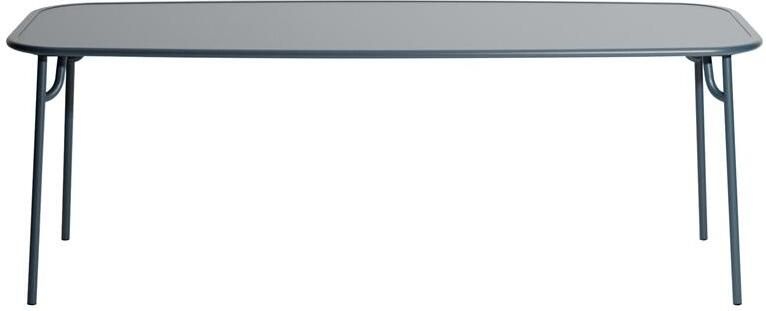Petite Friture Week-end tuintafel 220x85 met dicht blad Grey Blue