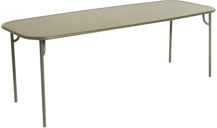 Petite Friture Week-end tuintafel 220x85 met dicht blad Jade Green
