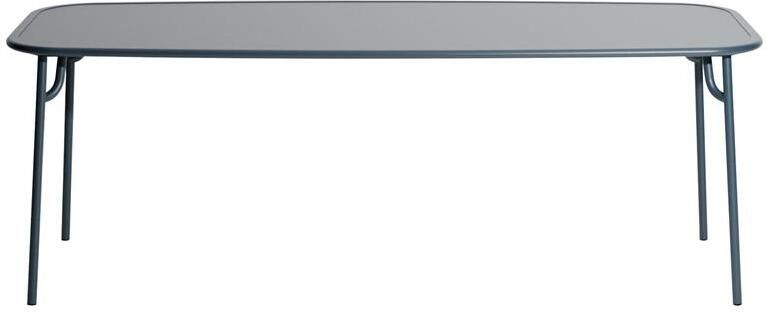 Petite Friture Week-end tuintafel 220x85 met dicht blad Ocean Blue