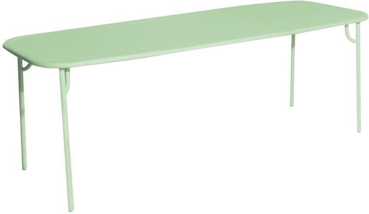 Petite Friture Week-end tuintafel 220x85 met dicht blad Pastel Green