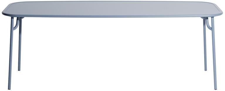 Petite Friture Week-end tuintafel 220x85 met dicht blad Pigeon Blue