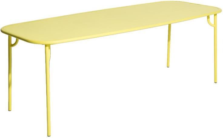 Petite Friture Week-end tuintafel 220x85 met dicht blad Yellow