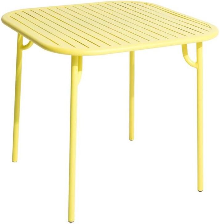 Petite Friture Week-end tuintafel 85x85 geel