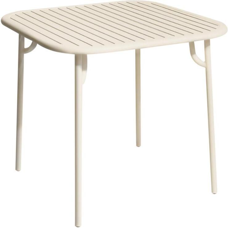 Petite Friture Week-end tuintafel 85x85 Ivory
